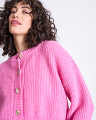 WOOLY CARDIGAN BENI BONBON PINK von JAN `N JUNE