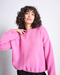 WOOLY KNIT JUMPER LEYAK BONBON PINK von JAN `N JUNE