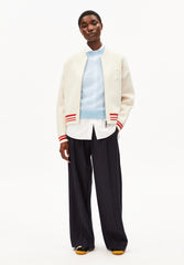 ICONIC Bomberjacke von ARMEDANGELS oatmilk/red