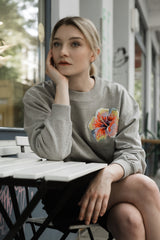 Organic Sweatshirt FLOWER