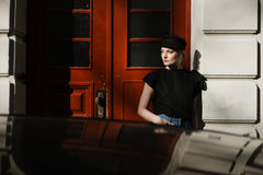 Top TULIP schwarz - Handmade with Love