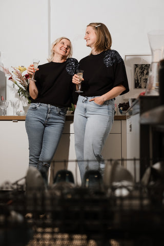 Organic Sweat-Shirt BE SHINE - handmade with Love