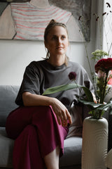 Organic Shirt BE antrahzit - handmade with Love