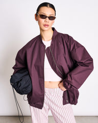 OVERSIZED BLOUSON TANARO cherry laquer von JAN `N JUNE