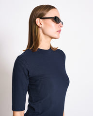 LYOCELL RIB T-SHIRT NINA nightfall von JAN `N JUNE