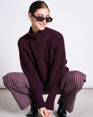 JUMPER OLA CHERRY LACQUER GOTS von JAN `N JUNE