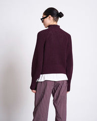 JUMPER OLA CHERRY LACQUER GOTS von JAN `N JUNE