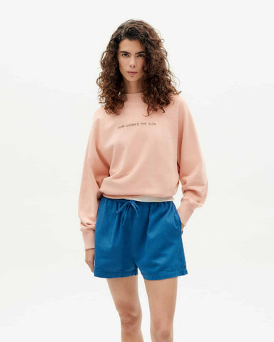 HERE COMES THE SUN SWEATSHIRT coral fantine von THINKING MU