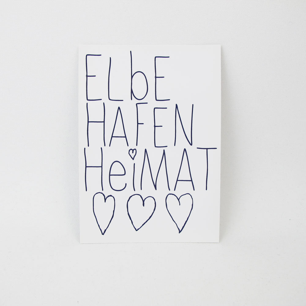 Postkarte ELBE HAFEN HEIMAT